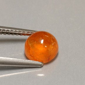 Granato spessartite naturale arancione da 2,37 ct, trasparente, trasparente/traslucido