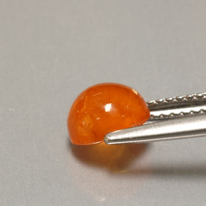 Granato spessartite naturale arancione da 2,37 ct, trasparente, trasparente/traslucido