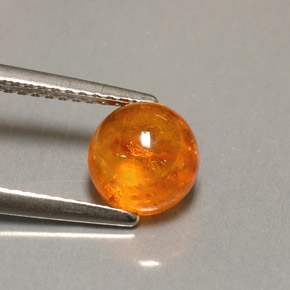 Granato spessartite naturale arancione da 2,32 ct, trasparente, trasparente/traslucido