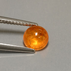 Granato spessartite naturale arancione da 1,79 ct, trasparente, trasparente/traslucido