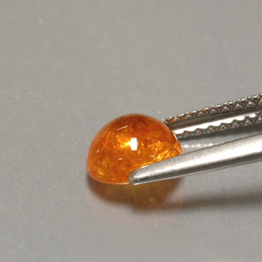 Granato spessartite naturale arancione da 1,79 ct, trasparente, trasparente/traslucido