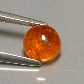 Granato spessartite naturale arancione da 1,43 ct, trasparente, trasparente/traslucido