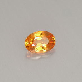 Granato spessartite Arancione naturale da 0.59 ct, Taglio ovale, VVS-VS