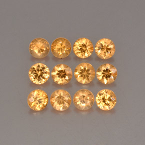 Gemme di Granato spessartite Arancione naturale da  ct, Taglio rotondo, VS