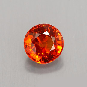 Granato spessartite naturale arancione da 1,06 ct, taglio rotondo, VS
