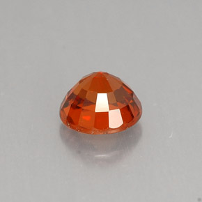 Granato spessartite naturale arancione da 0,90 ct, taglio rotondo, VS