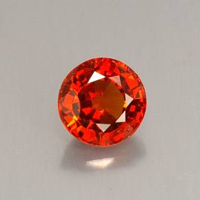 Granato spessartite naturale arancione da 0,93 ct, taglio rotondo, VS