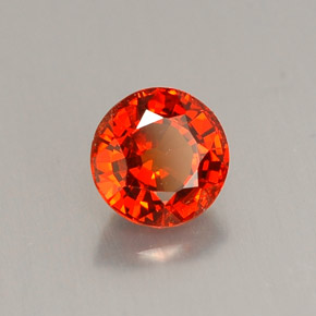 Granato spessartite naturale arancione da 0,93 ct, taglio rotondo, VS