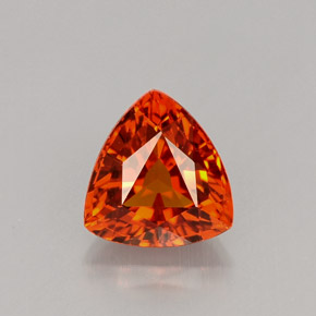 Granato spessartite naturale arancione da 1,55 ct, trillion, VS