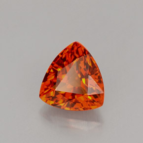 Granato spessartite naturale arancione da 1,55 ct, trillion, VS