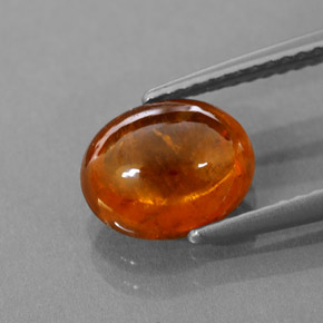 Granato spessartite naturale arancione da 3,17 ct, trasparente, trasparente/traslucido