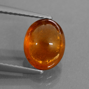 Granato spessartite naturale arancione da 3,66 ct, trasparente, trasparente/traslucido