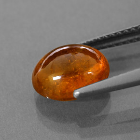 Granato spessartite naturale arancione da 3,66 ct, trasparente, trasparente/traslucido