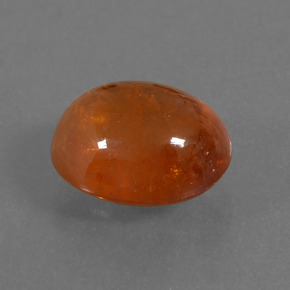 Granato spessartite naturale arancione da 3,19 ct, taglio ovale, traslucido