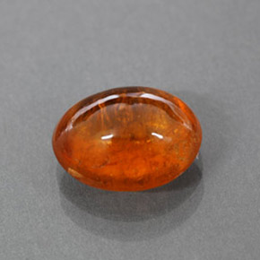 Granato spessartite naturale arancione da 3,41 ct, trasparente, trasparente/traslucido