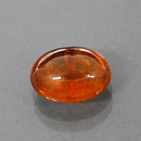 Granato spessartite naturale arancione da 3,35 ct, trasparente, trasparente/traslucido