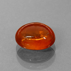 Granato spessartite naturale arancione da 2,65 ct, trasparente, trasparente/traslucido
