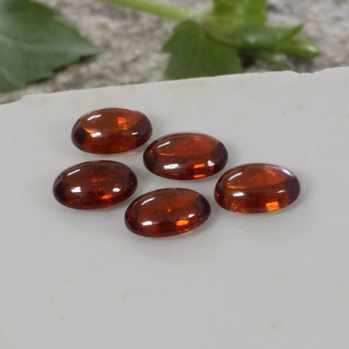 Granato spessartite naturale arancione da 4,97 ct, trasparente, trasparente/traslucido