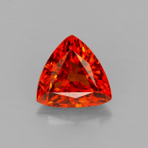 Granato spessartite naturale arancione da 1,17 ct, trillion, VVS