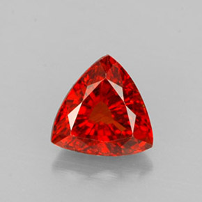 Granato spessartite naturale arancione da 1,39 ct, trillion, VS