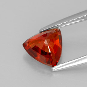 Granato spessartite naturale arancione da 1,39 ct, trillion, VS