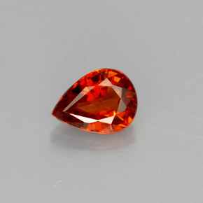 Granato spessartite naturale arancione da 0,83 ct, taglio a pera, VVS-VS