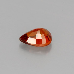 Granato spessartite naturale arancione da 0,83 ct, taglio a pera, VVS-VS