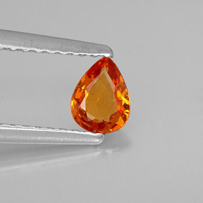 Granato spessartite naturale arancione da 0,37 ct, taglio a pera, VS