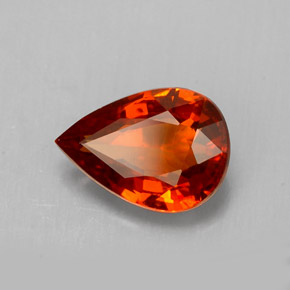Granato spessartite naturale arancione da 1,49 ct, taglio a pera, VVS-VS