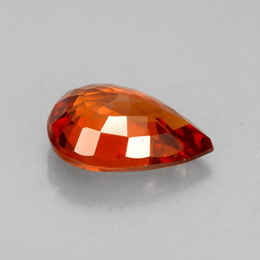 Granato spessartite naturale arancione da 1,49 ct, taglio a pera, VVS-VS