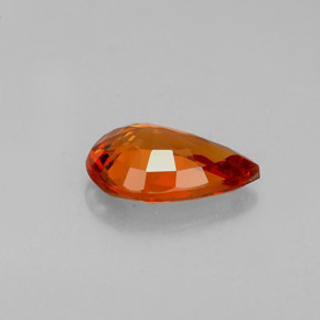 Granato spessartite naturale arancione da 1,27 ct, taglio a pera, VVS-VS