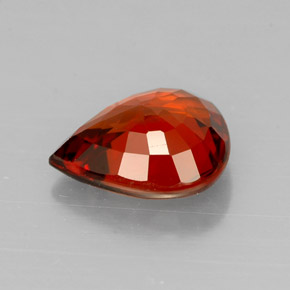 Granato spessartite naturale arancione da 1,80 ct, taglio a pera, VVS
