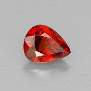 Granato spessartite naturale arancione da 1,42 ct, taglio a pera, VVS