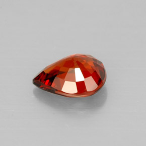 Granato spessartite naturale arancione da 1,23 ct, taglio a pera, VVS