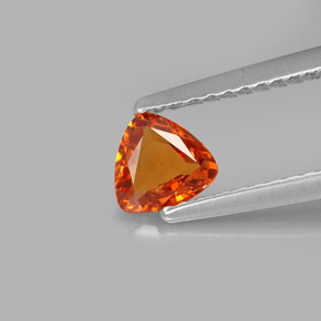 Granato spessartite naturale arancione da 0,56 ct, trillion, VVS