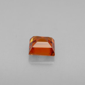 Granato spessartite naturale arancione da 0,87 ct, quadrato, VVS-VS