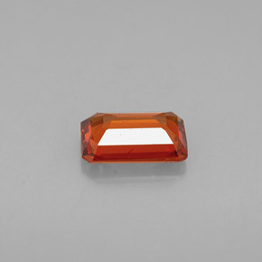 Granato spessartite naturale arancione da 0,97 ct, taglio smeraldo, VVS-VS