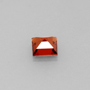 Granato spessartite naturale arancione da 0,49 ct, quadrato, VVS-VS