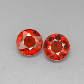 Granato spessartite naturale arancione da  ct, taglio rotondo, VVS-VS