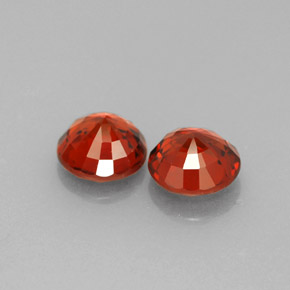 Granato spessartite naturale arancione da  ct, taglio rotondo, VVS-VS