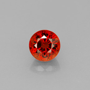 Granato spessartite naturale arancione da 0,84 ct, taglio rotondo, VVS-VS