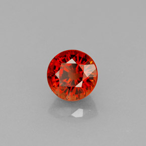 Granato spessartite naturale arancione da 0,84 ct, taglio rotondo, VVS-VS