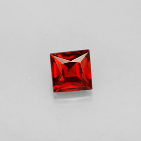 Granato spessartite naturale arancione da 0,34 ct, quadrato, VVS-VS
