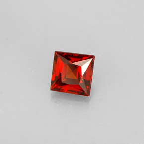 Granato spessartite naturale arancione da 0,34 ct, quadrato, VVS-VS