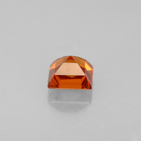 Granato spessartite naturale arancione da 0,36 ct, quadrato, VVS-VS