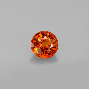 Granato spessartite naturale arancione da 0,82 ct, taglio rotondo, VVS-VS