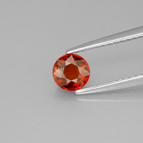 Granato spessartite naturale arancione da 0,70 ct, taglio rotondo, VVS