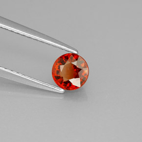 Granato spessartite naturale arancione da 0,70 ct, taglio rotondo, VVS