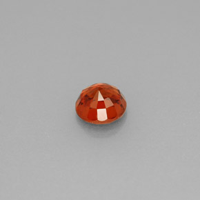 Granato spessartite naturale arancione da 0,70 ct, taglio rotondo, VVS