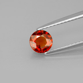 Granato spessartite naturale arancione da 0,67 ct, taglio rotondo, VVS